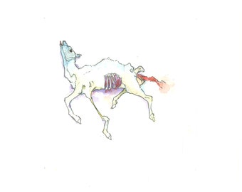 Deer illustration | Etsy