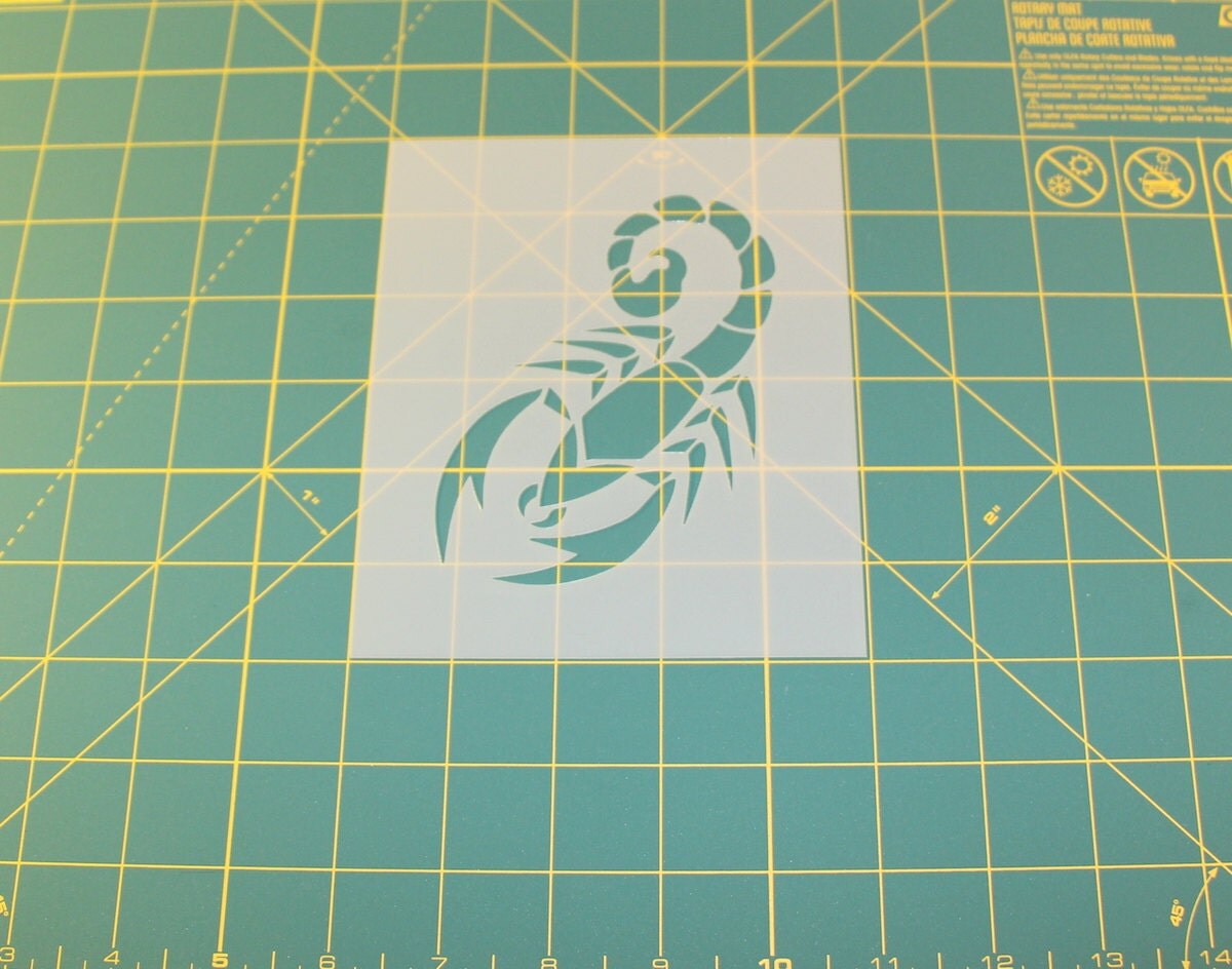 Scorpion Stencil Reusable DIY Craft Stencils of a Scorpion