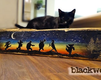 Rustic Grateful Dead Moondance Pallet Art