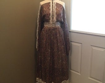 Vintage Rare Unicorn Gunne Sax Dress 1970s