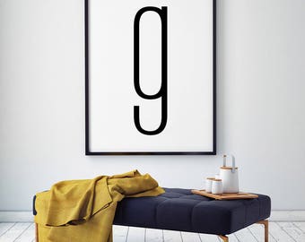 Wall Art Letters letter g wall art | etsy Wall Art Letters letter g wall art | etsy