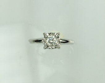 Vintage 1950's diamond solitaire engagement ring .25ct