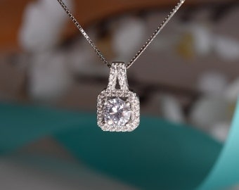 Cubic Zirconia Sterling Silver Necklace, Sterling Silver Necklace, Silver Necklace, Sterling Silver, .925 Necklace, Gift For Her