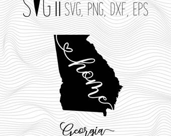 Georgia state decal | Etsy