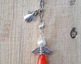 Anello In Acciaio 316L Con Ali D'angelo E Zirconi Chiari Unisex - Nuovo In Confezione