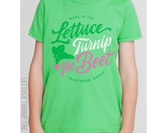 SALE lettuce turnip the beet ® trademark brand OFFICIAL SITE - green cotton t shirt with logo - farm - funny - farmers market - music - chef