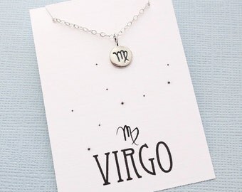 Virgo Jewelry | Virgo Necklace, Zodiac Jewelry, Zodiac Necklace, Celestial Jewelry, Astrology Jewelry, Zodiac Sign Necklace, Zodiac Signs