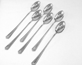 Antique Sterling Silver Iced Tea Spoons