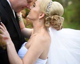 Bridal Hair Piece, Bridal, ELSIE, Rhinestone Headband, Bridal Hair, Bridal Headband, Bridal Headpiece, Rhinestone