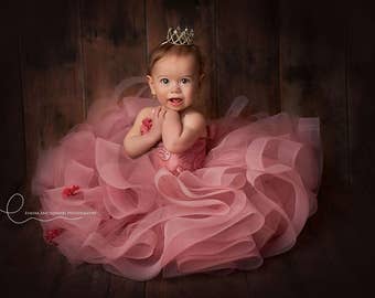 First Birthday Crown Newborn Crown Baby Girl Crown Headband Newborn Princess Crown Baby Tiara Newborn Rhinestone Crown Cake Smash Photo Prop