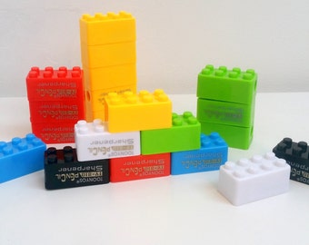 Colourful Building Block Pencil Sharpener