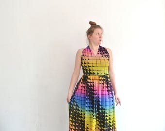 Dress by Betty Barckey in black and flower print