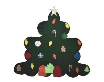 Felt Christmas Tree - Wall Christmas Tree - Felt Board - Flannel Board Tree - Felt Story Board- Christmas Decoration - Childrens Tree