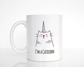 Caticorn Mug, Best Selling Item, Cat Lover Gift for Her, Cat Mug, Cat Unicorn Mug, Funny Mug, Cute Mug, Unique Coffee Mug, Cat Coffee Cup