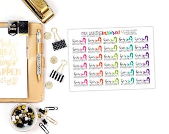 Hair Appointment Stickers Planner Stickers, Set of 30, Hair Cut Stickers