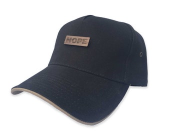 Custom Trucker Hat, Nope Hat, Baseball cap men, dad hat, monogram trucker hat, trending hat, 5 years together, gift for him husband hat