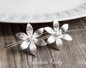 Flowers earrings - 925 Sterling Silver Edition
