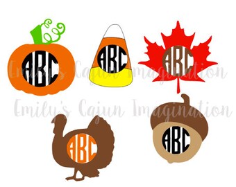 Fall Monogram SVG Bundle