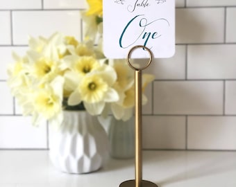 Gold Table Number Holders - Gold Menu Holders - Gold Table Number Stands - Gold Wedding Stands - Gold Wedding