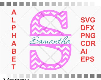 svg font, svg fonts for cricut, chevron letters svg, svg files for cricut, split monogram svg, monogram font svg, cricut fonts, SF00001