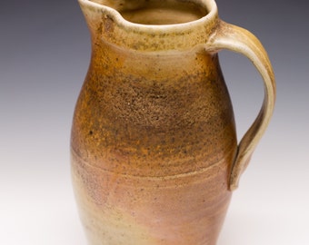 Wood Fired Porcelain Blend Pitcher - Shino Liner Glaze, 0514003