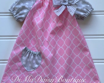 Summer Dress for Girl, Toddler Girl Dress, Girl Summer Dress, Baby Girl Dress, Girl Pink Dress, Baby Outfit, Peasant Dress, Toddler Outfit