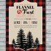 Flannel &amp; Frost Holiday Party Printable Invitation by HillandHoney