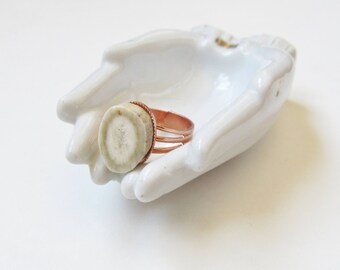 Deer Antler Ring, Shed Antlers, Antler Ring, Deer Antler Jewelry, Women's Copper Ring, Antler Jewelry, Adjustable Ring, Deer Ring