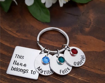 Personalized Nana Gift | Nana Keychain | New Nana Gift | Grandmother Gift | Nana belongs to | Personalized Gift For Nana | Keychain For Nana