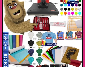 Deluxe Heat Press Started Kit, Business Start Up, Garment Design, Heat Transfer Vinyl, HTV Kit, Heat Press Kit, Shop Starter Kit, HTV Kits