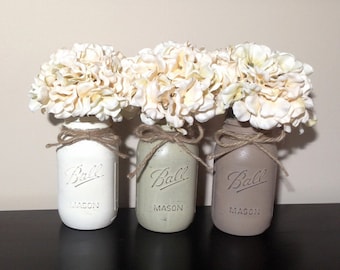 Mason Jar Decor, Ball Mason Jar, Mason Jar, Rustic Home Decor, Rustic Mason Jar Decor, Rustic Wedding Decor, Kitchen Decor, Shabby Chic