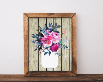 Mason Jar Wall Art mason jar wall artkitchen decorinspirational wall Mason Jar Wall Art mason jar wall artkitchen decorinspirational wall