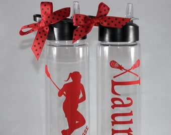Personalized Lacrosse Water Bottle