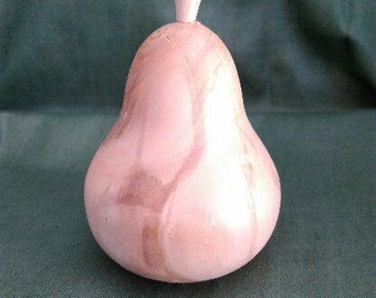 Unique Wooden Pear Ornament