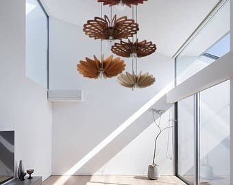 Wood Pendant Light , Hanging Dining Lamp , bedroom lamp, Ceiling Light Fixture, modern chandelier , ceiling light, rustic light fixture
