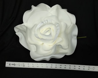 White large Jumbo Rose Bridal Decoration Hat wedding accessory decor Flower