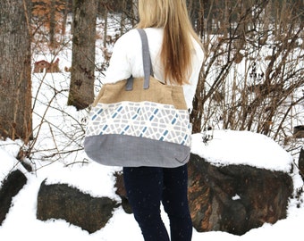 Canvas Tote Bag Pattern The Burley Tote Bag Pattern Large Burlap Bag Pattern