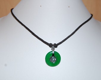 Jade Lucky Necklace,Jade Good Luck Choker,Good Fortune Necklace,Man,Woman,Ethnic Choker,Spiritual,Men Necklace,Jade Choker,Ethnic Necklace