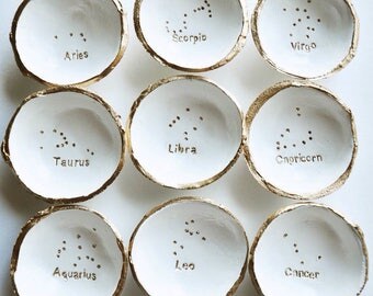 Zodiac Constellation // Jewelry Dish// Ring Dish // Catch all // Personalized Gift // Personalized // Valentines Gift // Bridesmaids //
