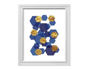 Gold wall art | Etsy