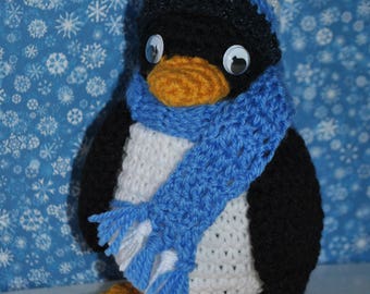 Penguin Crochet Stuffed Animal, Amigurumi Penguin