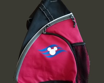 Disney Cruise Line DCL Inspired Sling Backpack Optional Personalization Fish Extender FE Gift