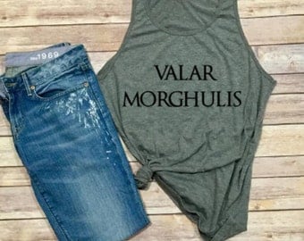 Valar Morghulis Tank - Game of Thrones Shirt - Winter is Coming - Women's Clothing - Women's Tank - Unisex Clothing - Unisex Shirt