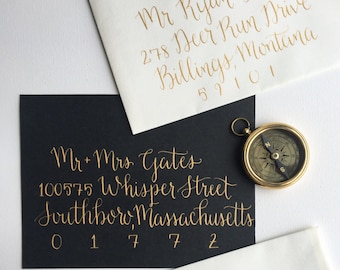 Wedding Calligraphy Envelope Addressing, Hand Lettered Envelopes