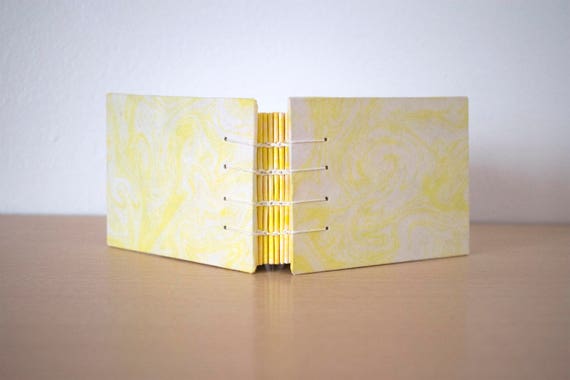 A6 blank notebook, Small notebook gift, A6 journal gift, Cute small notebook, Diary notebook, Handmade notebook, Marbled journal