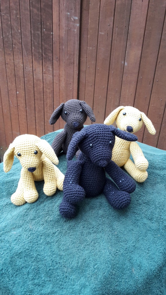 Labrador Retriever Crochet Labrador Crocheted Labrador