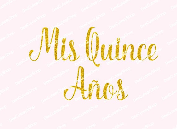 Quinceanera Iron On, Mis Quince Anos, Non-Shed Glitter, Birthday Iron ...