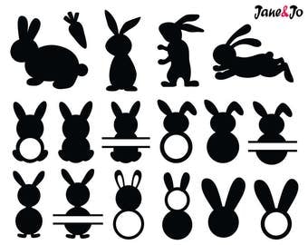 Bunny SVG ,Bunny Silhouette,rabbit Vector,rabbit svg,rabbit Svg PNG JPEG,easter svg, Cut File,Die Cuts,svg easter,Svg files,Bunny logo