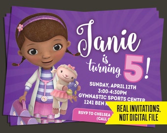 Doc McStuffins Invitation - Doc McStuffins Birthday Invitation