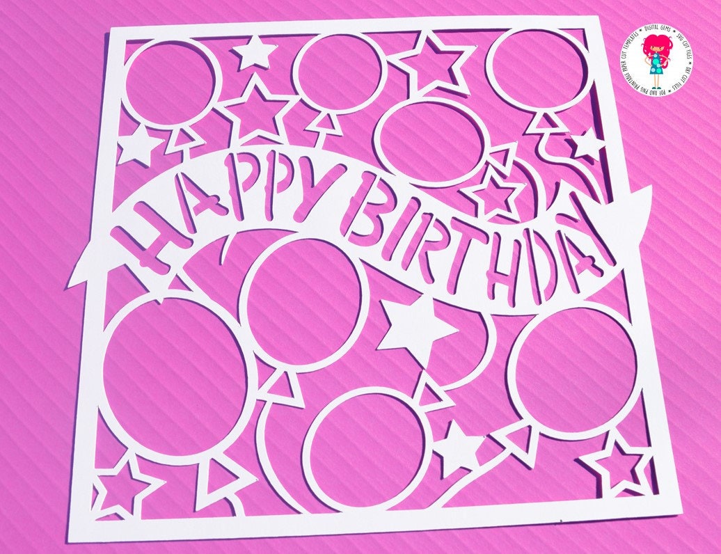 Happy Birthday Card Free Svg File Cricut